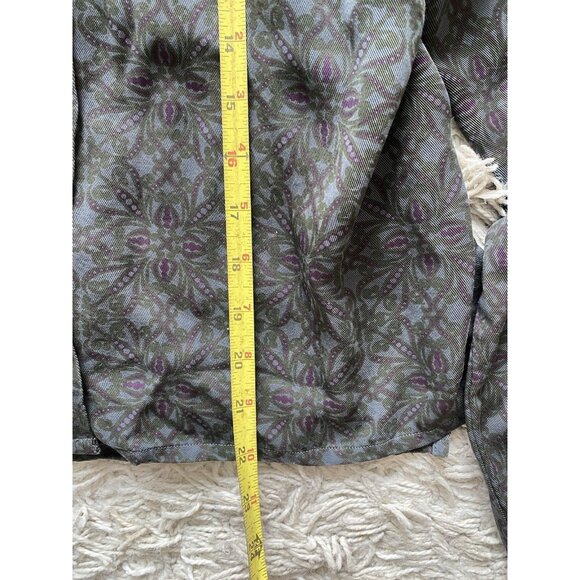 Habitat Set Small Medium S/M Skirt Two Piece Beige Olive Tencel Blouse - Picture 4 of 11